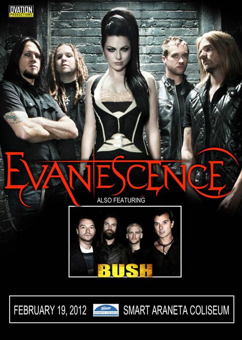 Ovation Productions presents Evanescence featuring Bush Live in Manila on