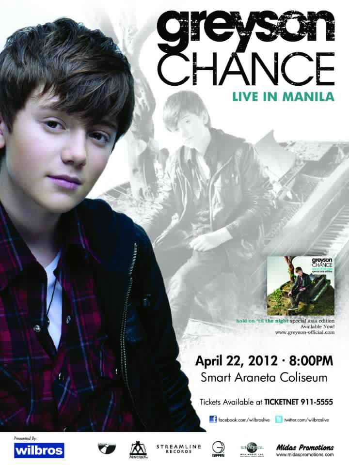 Greyson Chance Live in Manile 2012