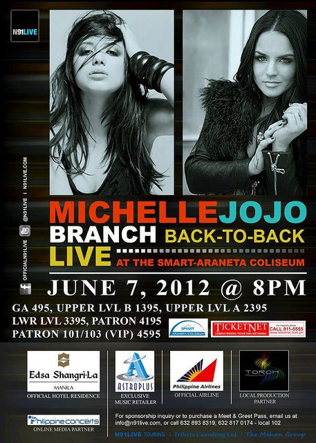 Michelle Branch and Jojo live in Manila on June 7 2012 at the Smart Araneta 