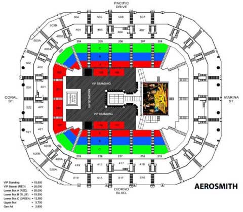 Moa Arena Seating Chart