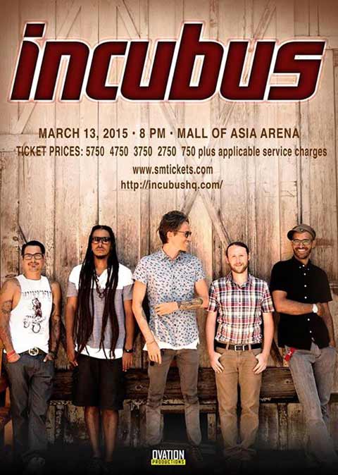 Incubus Live in Manila 2015