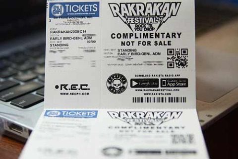Rakrakan Festival Ticket Promo