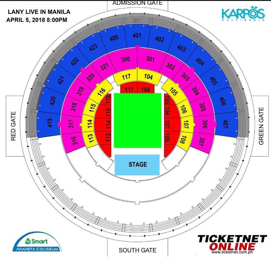 Moa Stadium Seating Chart