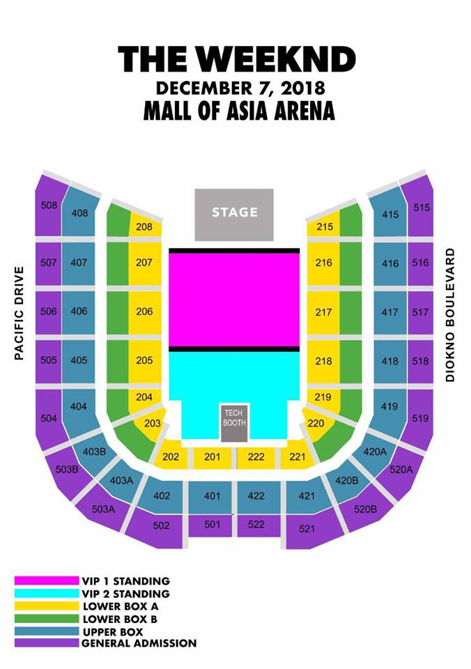 Moa Arena Seating Chart