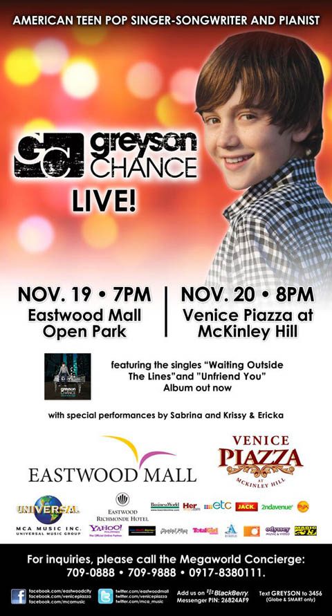 Greyson Chance Live in Manila
