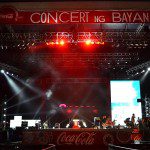 Coca Cola Concert ng Bayan Stage Setup
