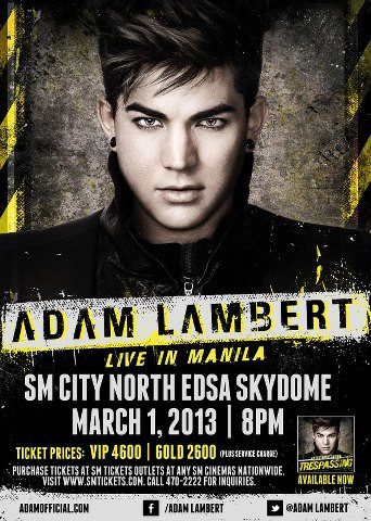 Adam Lambert Live in Manila 2013