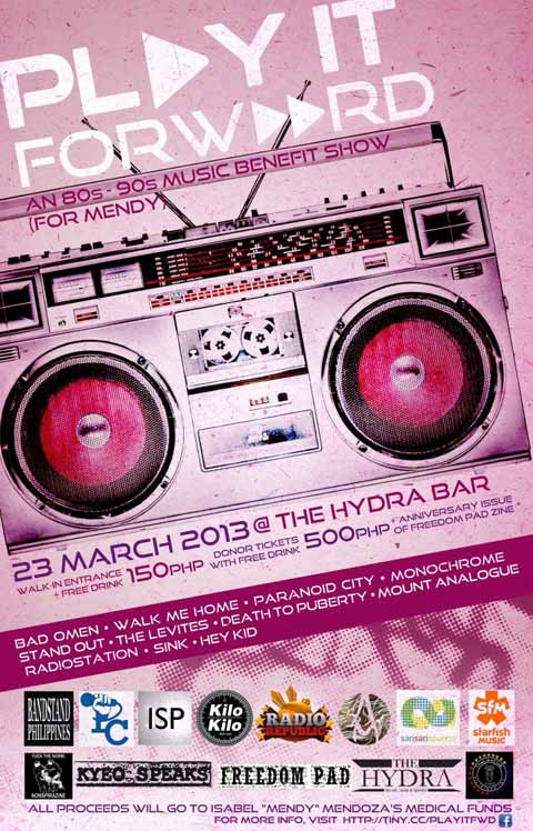 PLAY IT FORWARD! An 80s-90s Music Benefit Show