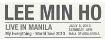My Everything World Tour: Lee Min Ho Live in Manila