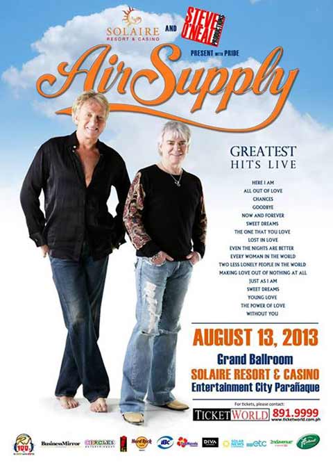 Air Supply Greatest Hits Live in Manila 2013
