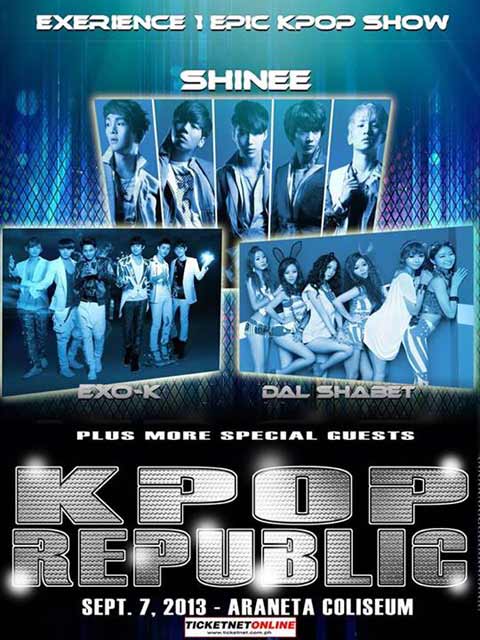 Kpop Republic featuring Dal Shabet, Exo K and Shinee Live in Manila
