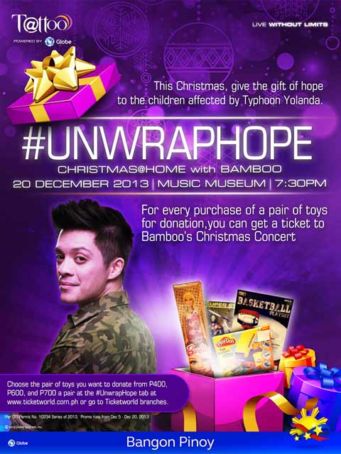 #UNWRAPHOPE Christmas@home with Bamboo