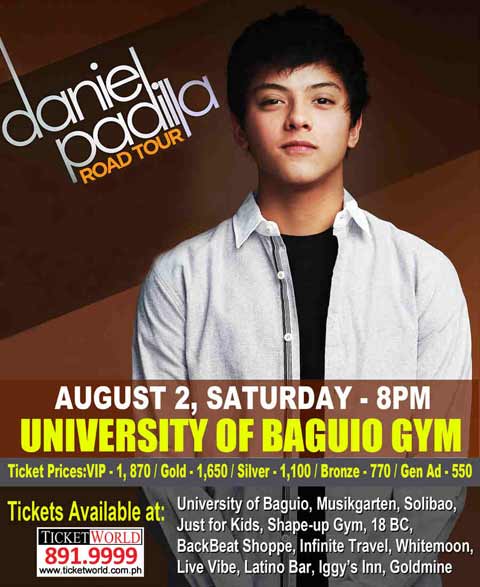 Daniel Padilla Road Tour in Baguio and Batangas
