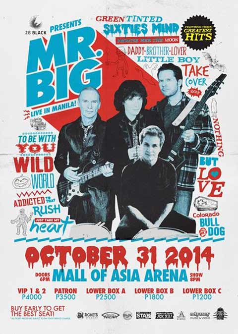 Mr. Big Live in Manila 2014