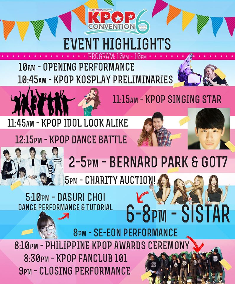 Sistar, GOT7 and Bernard Park at Kpop Convention 6 - Philippine Concerts