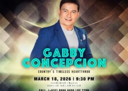 City of Dreams Manila’s March dual concerts spark summer nostalgia:  Gabby Concepcion at Centerplay, and “The Golden Sound of the Platters” at the Grand Ballroom!