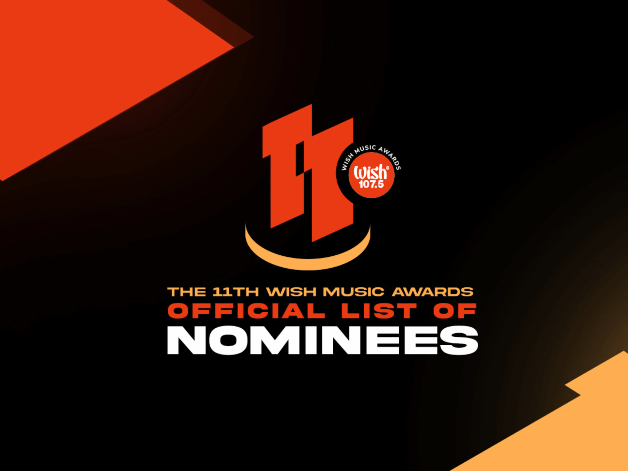 11th Wish Music Awards: Official Nominees