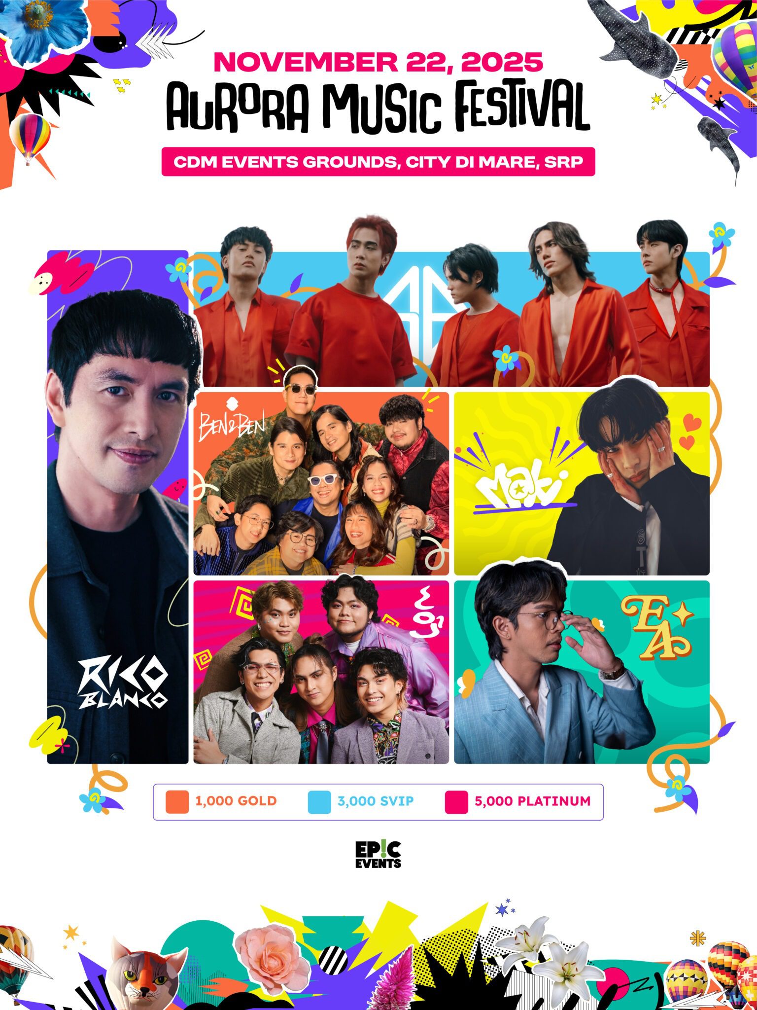 Aurora Music Festival to bring OPM Chart-Toppers and Hot Air Balloons in Cebu this November!