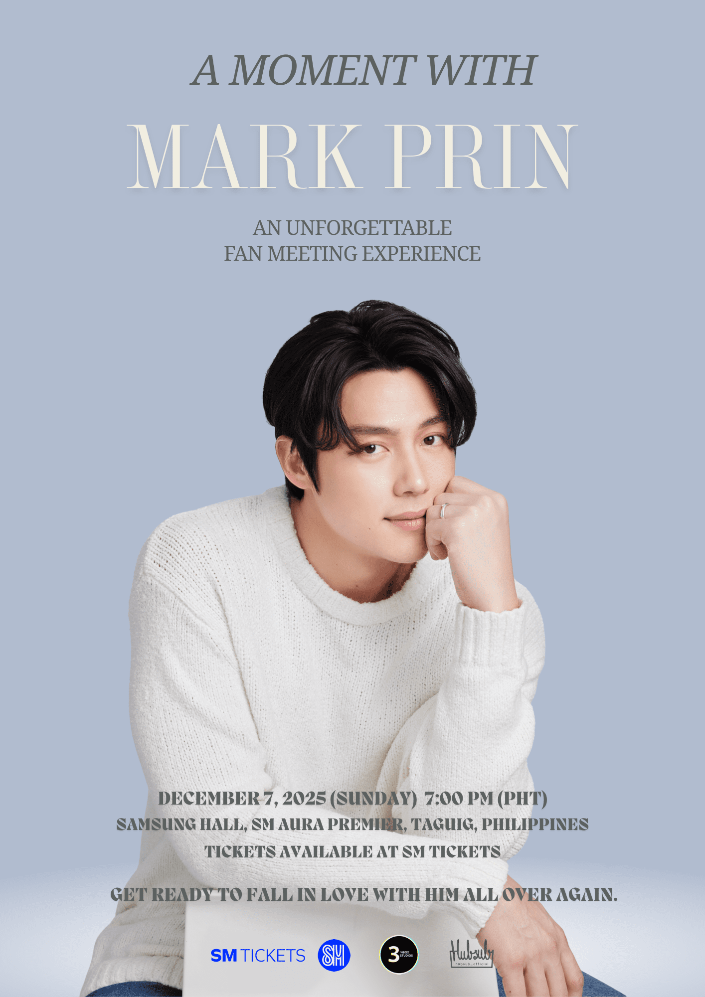 Mark Prin to Captivate Filipino Fans Once Again This December. Get ready to fall in love all over again!