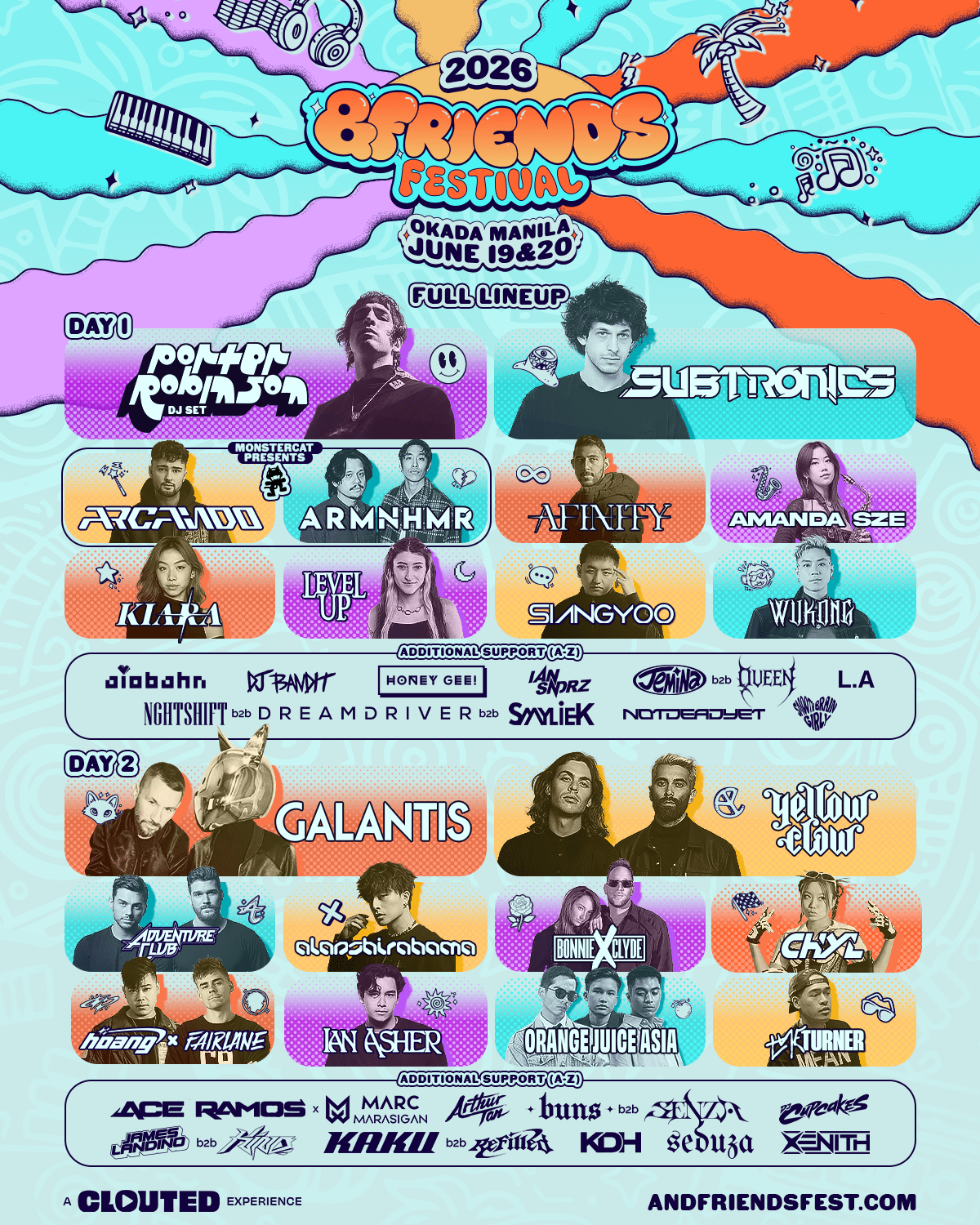 GLOBAL FILIPINO ACTS JOIN ELECTRONIC MUSIC’S MAJOR FORCES IN THIS YEAR’S &FRIENDS FESTIVAL!
