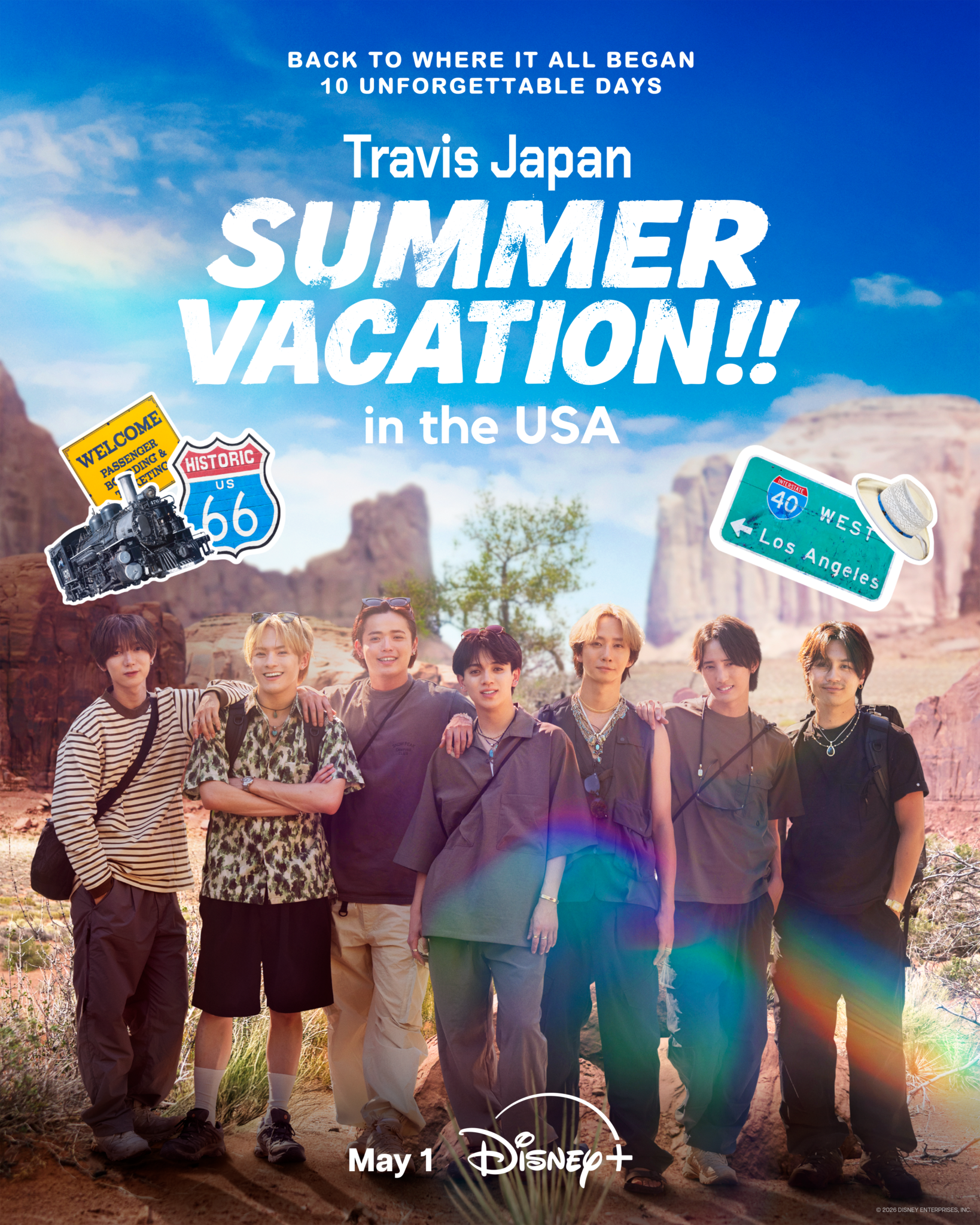 J-POP GROUP TRAVIS JAPAN TO STAR IN UPCOMING TRAVEL SERIES “TRAVIS JAPAN SUMMER VACATION!! IN THE USA” PREMIERING MAY 1 EXCLUSIVELY ON DISNEY+