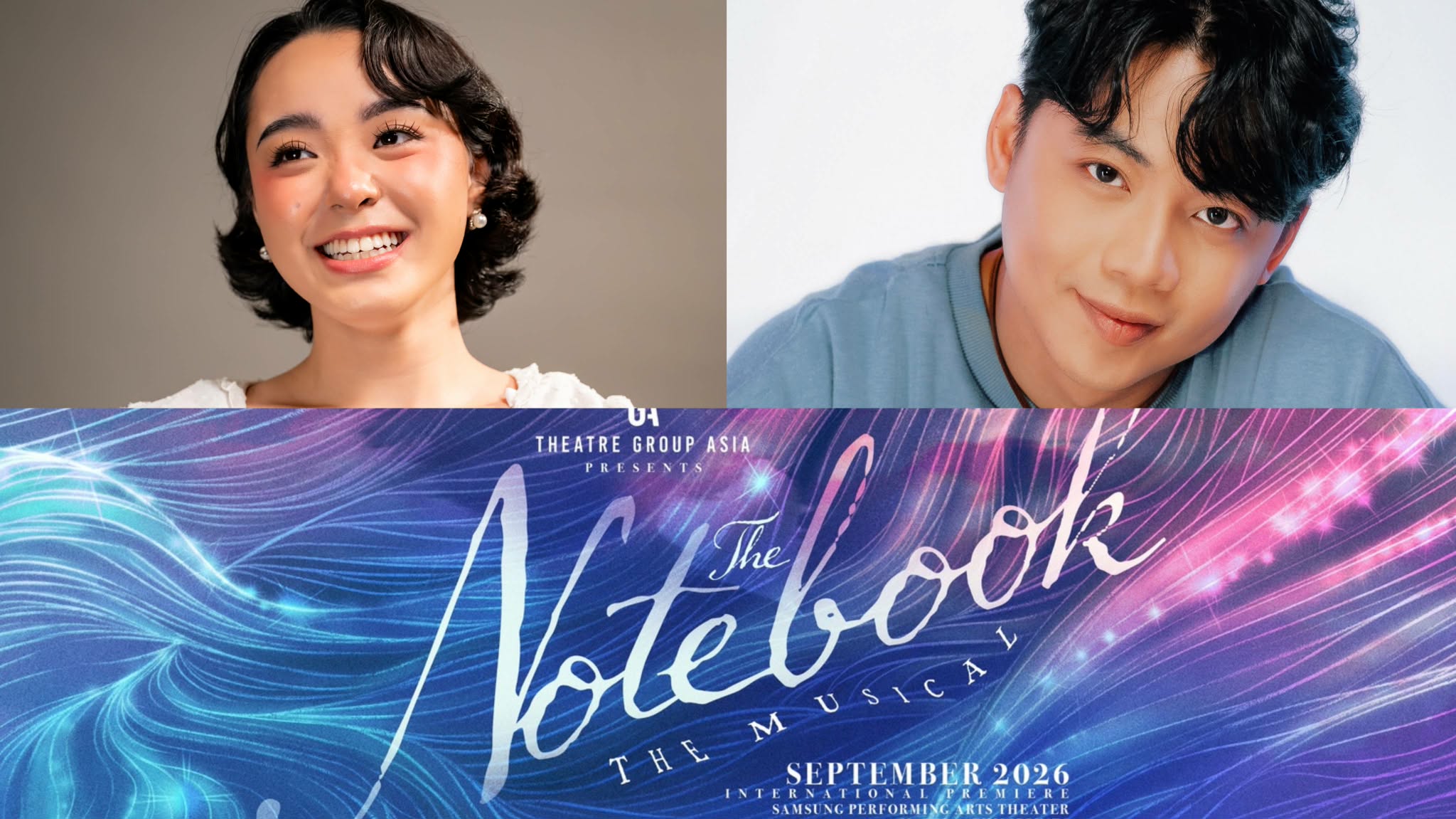 Theatre Group Asia (TGA) Announces Benedix Ramos as Young Noah and Sheena Belarmino as Young Allie!