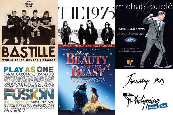 January 2015 Concerts and Musicals