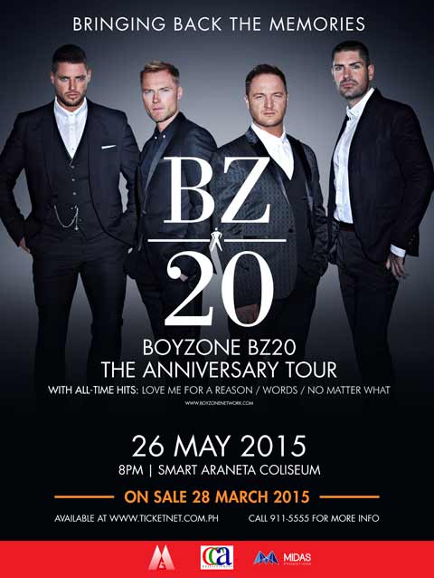 Boyzone Live in Manila 2015