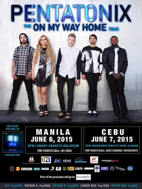 Pentatonix Live in Manila and Cebu 2015