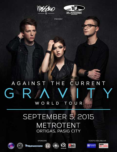 Against The Current Live in Manila 2015
