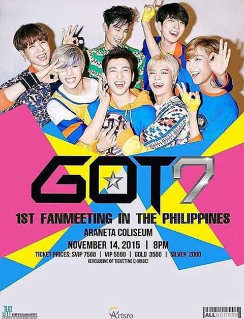 GOT7 Live in Manila 2015