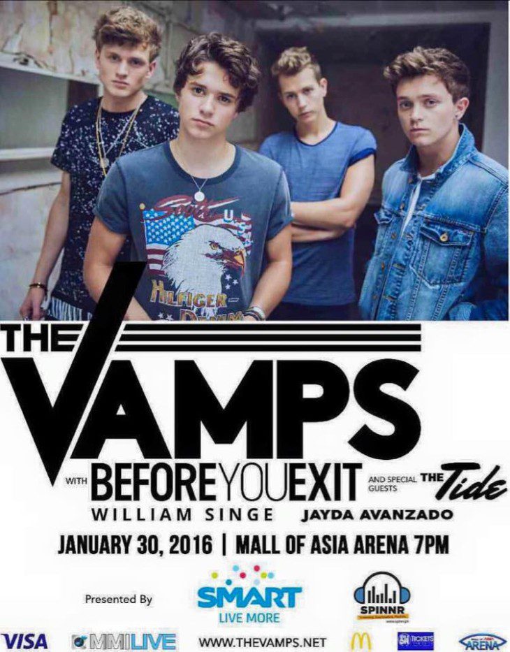 3LOGYINMANILA: The Vamps, Before You Exit and The Tide
