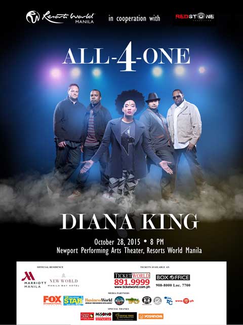 All 4 One & Diana King Live in Manila 2015