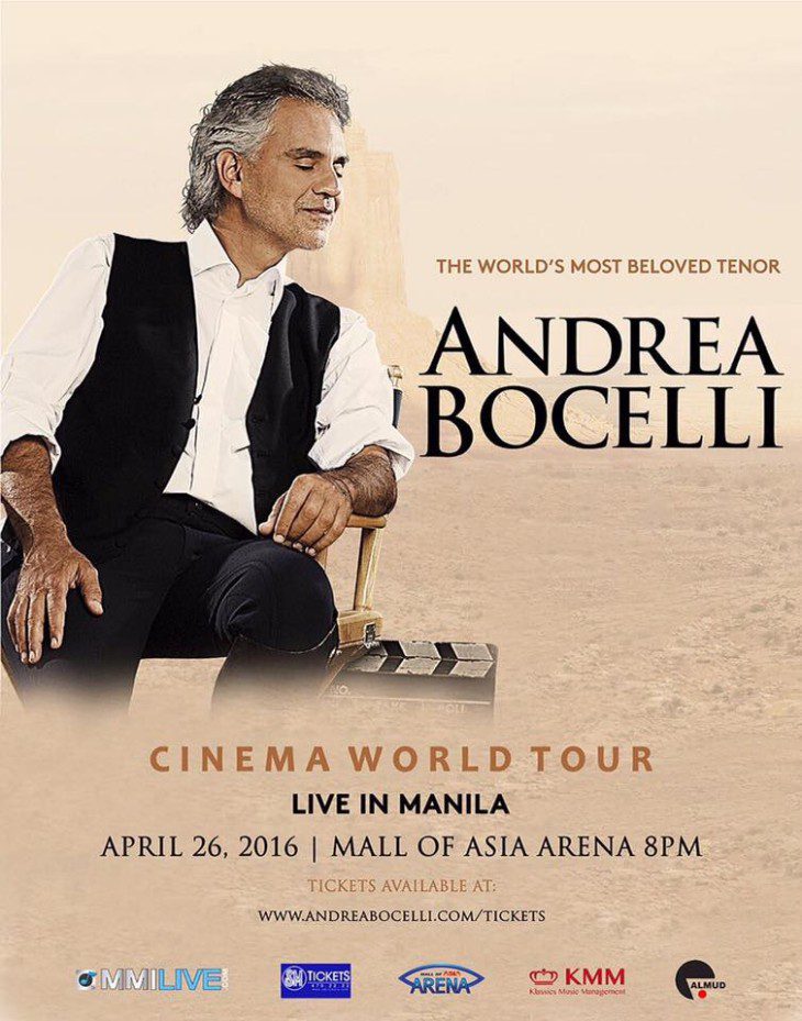 Andrea Bocelli Live in Manila 2016