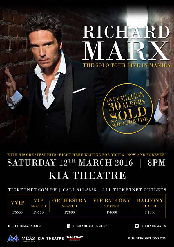 Richard Marx Live in Manila 2016