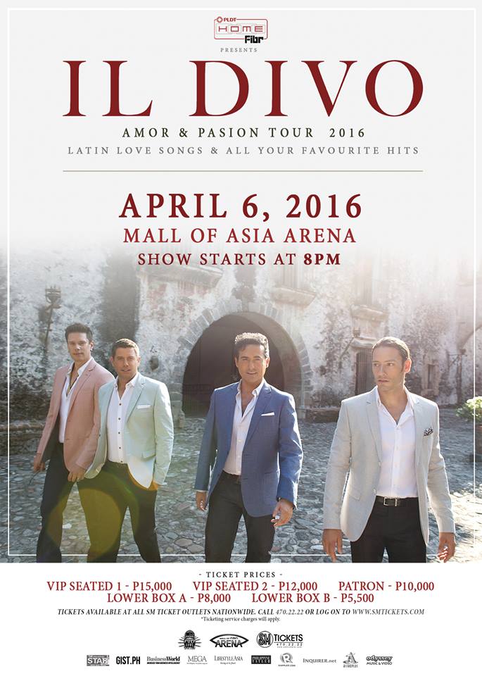 Il Divo Live in Manila 2016