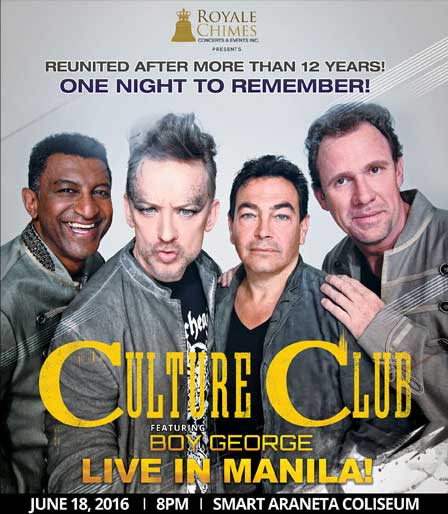 Culture Club featuring Boy George Live in Manila 2016