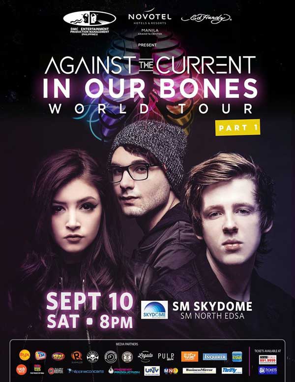 Against The Current Live in Manila 2016