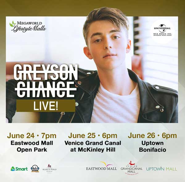 Greyson Chance Live at Megaworld Lifestyle Malls