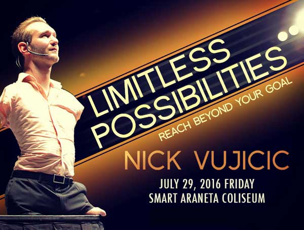Nick Vujicic Live in Manila 2016