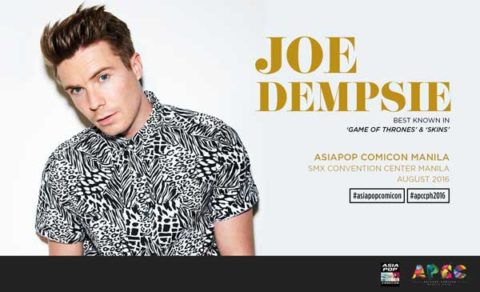 Joe Dempsie of ‘Game of Thrones’ to visit Philippines for AsiaPOP Comicon Manila 2016,	Completes List	of Hollywood Headliners