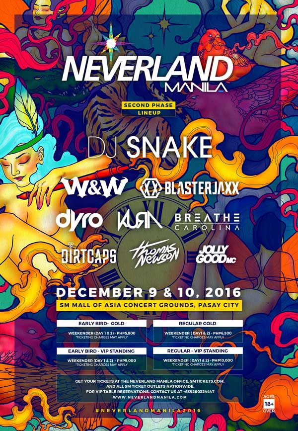 Neverland Manila 2016 Postponed