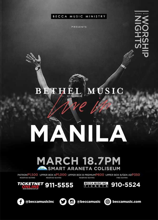Bethel Music Live in Manila 2017