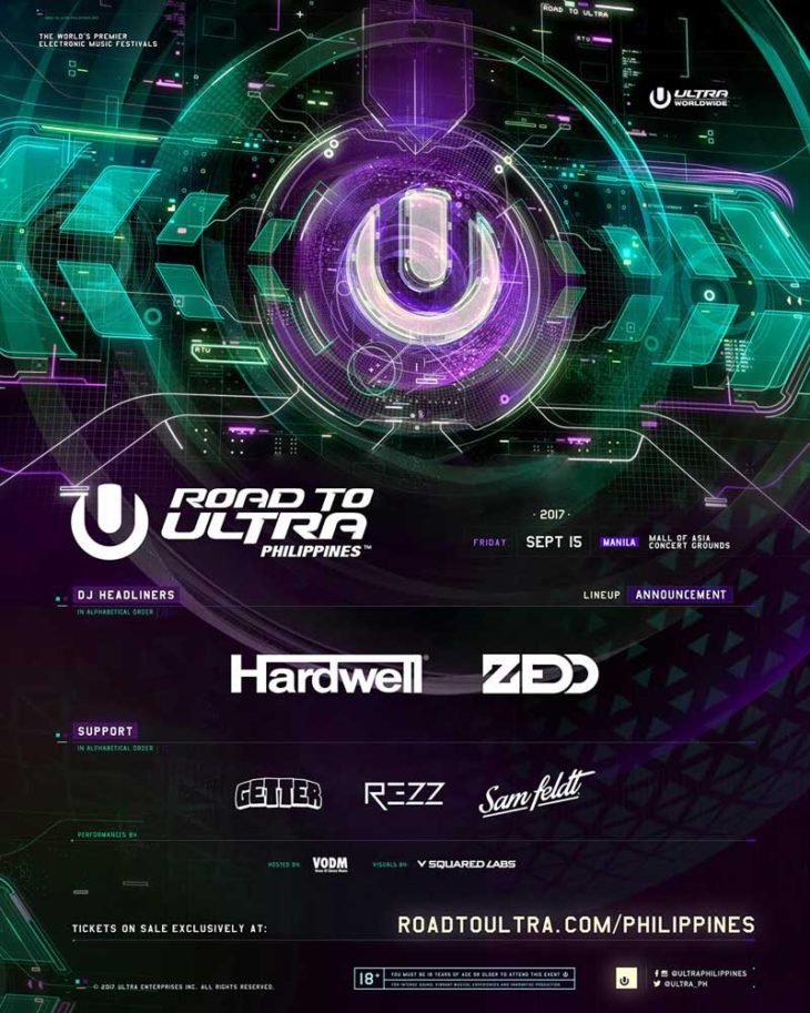 Hardwell & Zedd To Headline Road to ULTRA Philippines