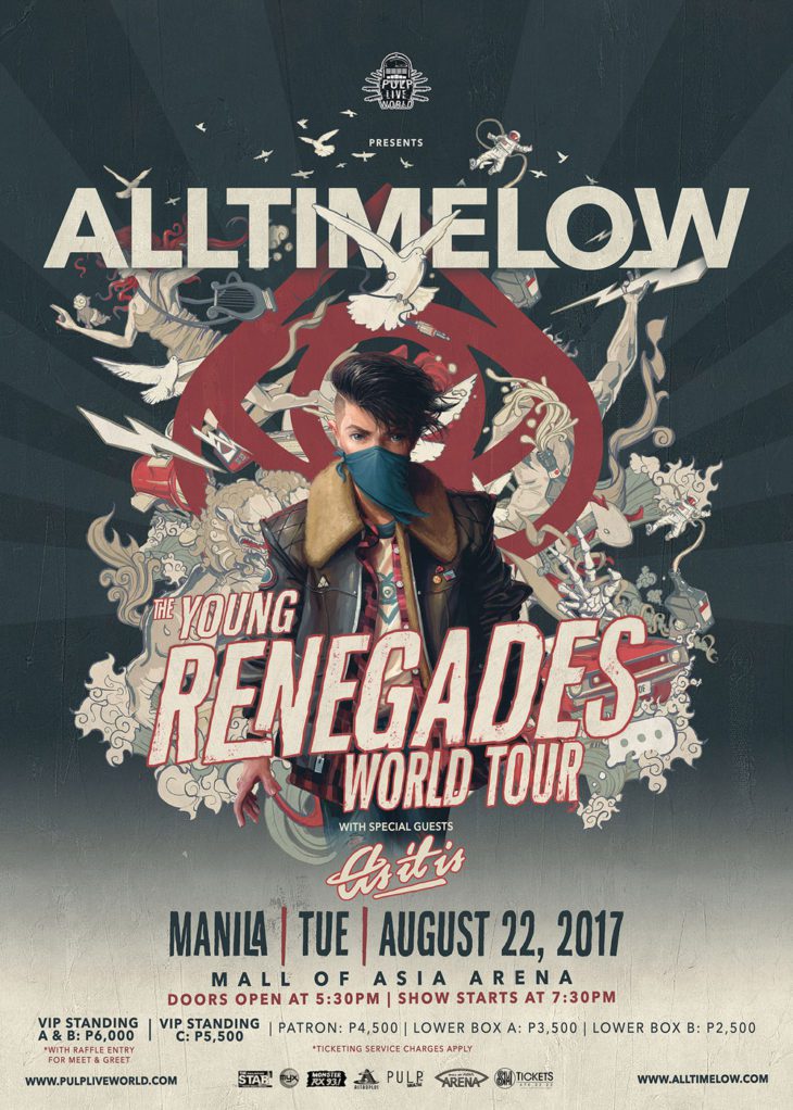 All Time Low to Return to Manila for the Young Renegades World Tour with Special Guests As It Is