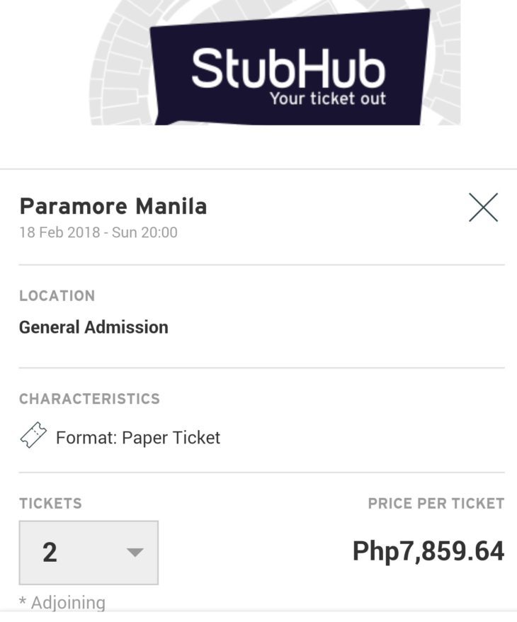 GA Tickets for Paramore Now Being Resold at P7859