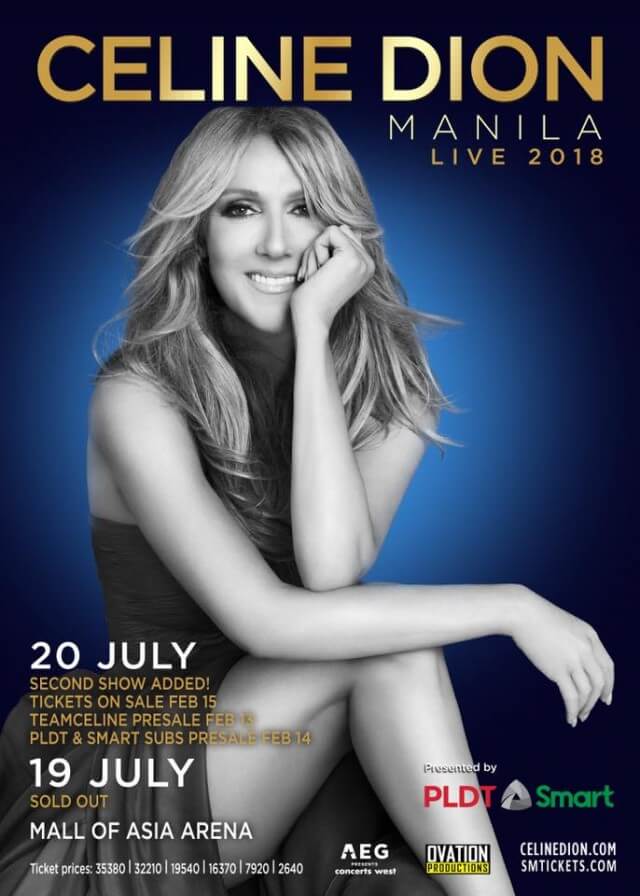 Celine Dion Live in Manila 2018