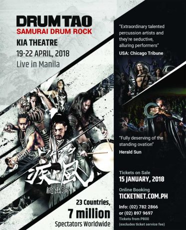 Drum Tao - Samurai Drum Rock Live in Manila 2018