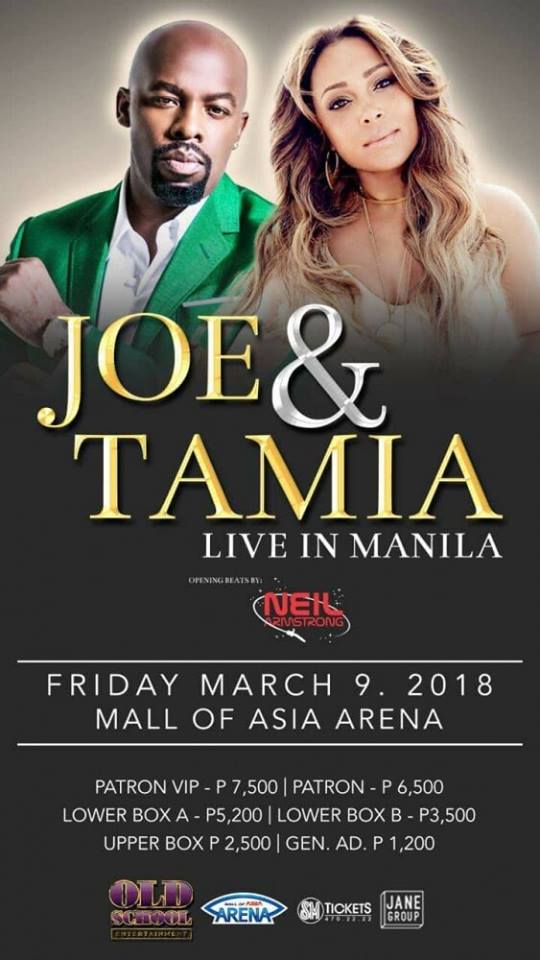 Joe and Tamia Live in Manila 2018