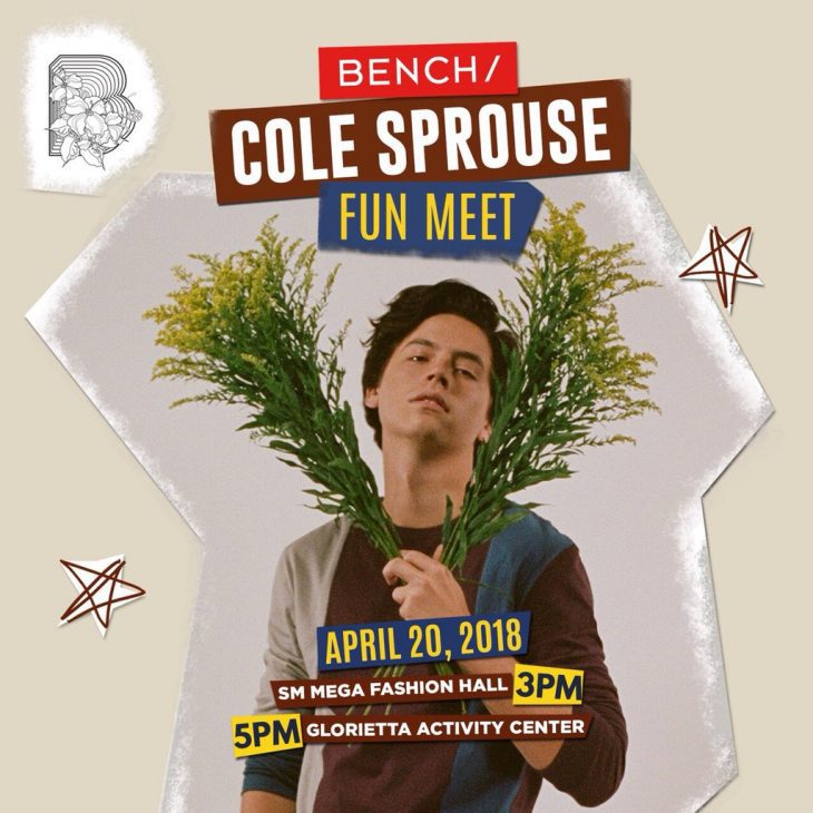 Cole Sprouse Coming to Manila for Bench